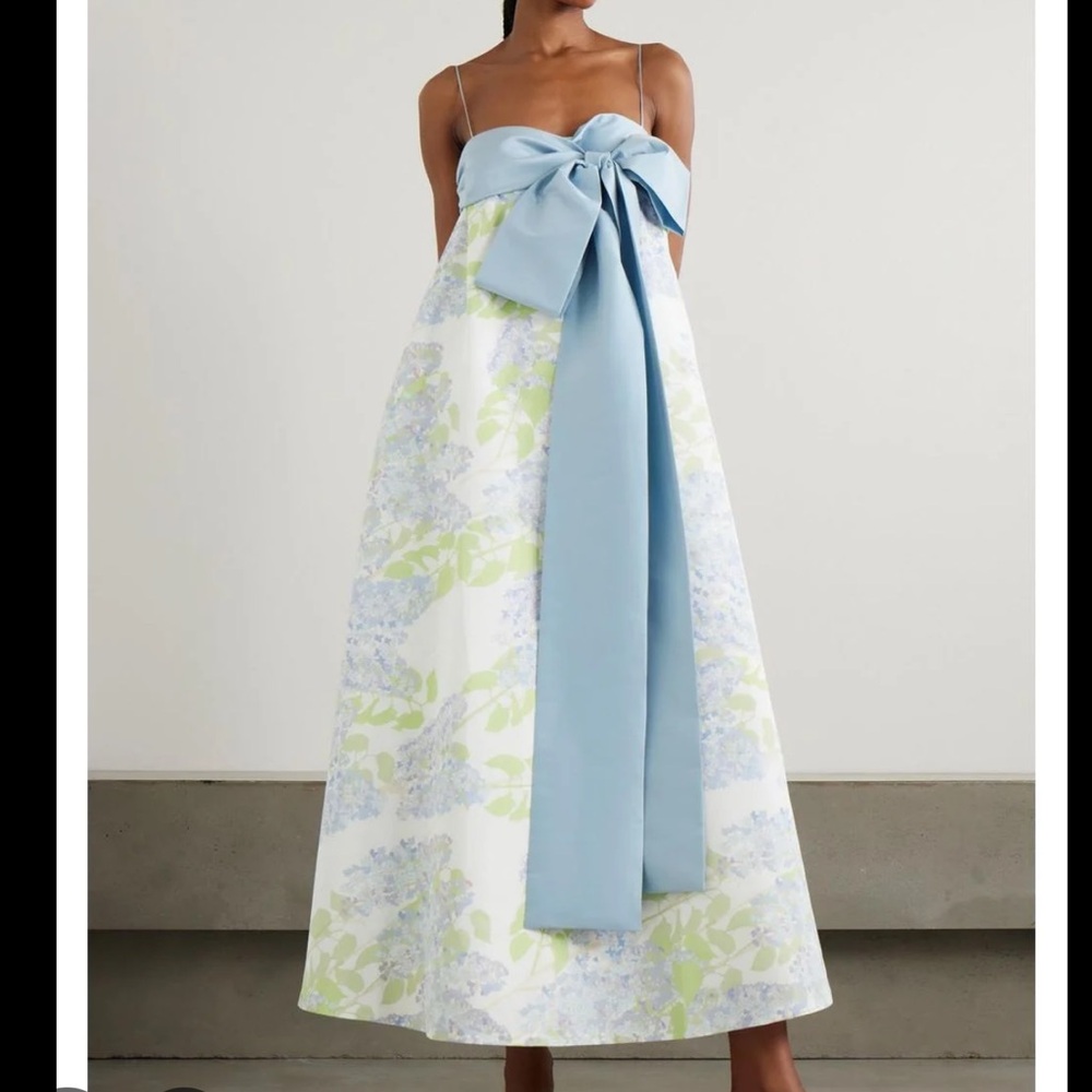 ISO!!!!!! BERNADETTE Bailey bow-embellished floral-print taffeta gown